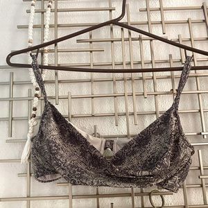 Snake Print Bikini Bra